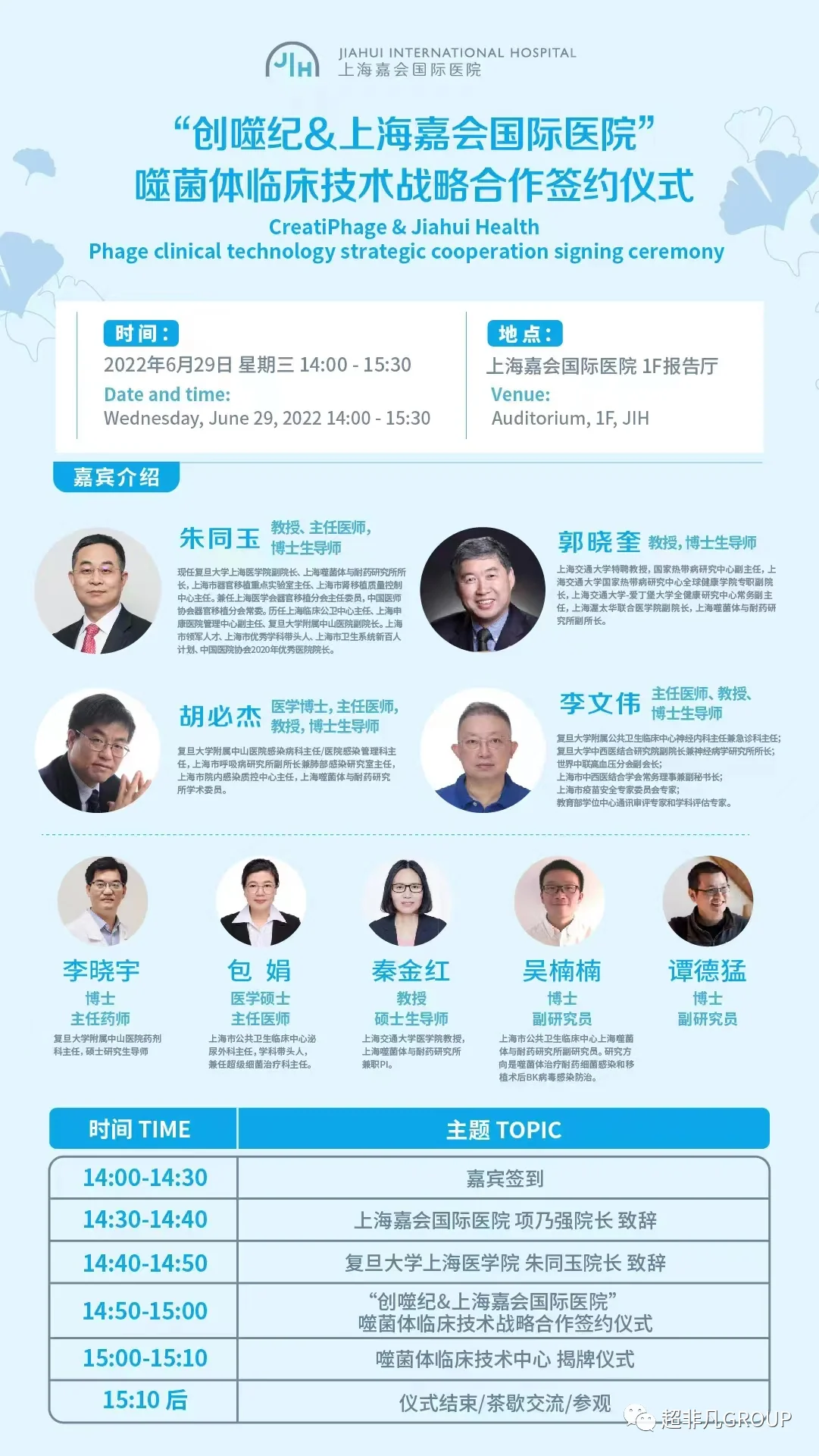 f794ddfb4d22c720f24e8dd6ea1b35f2.png 创噬纪&嘉会医疗共建噬菌体临床转化签约暨噬菌体临床技术中心揭牌仪式 · 配图