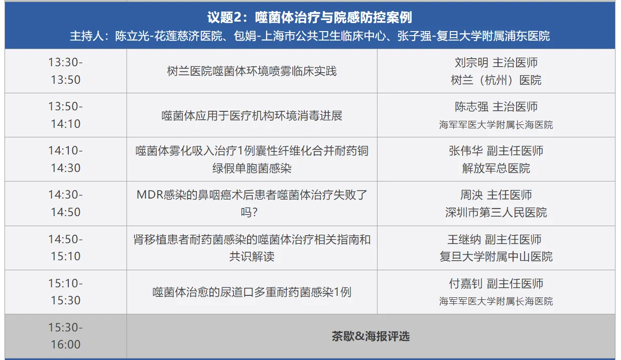 b0d46ec4dc37220fc89b1ad91830e15.png 2024中国噬菌体治疗大会 第一期种子营/联盟年会/主论坛 日程安排 · 配图